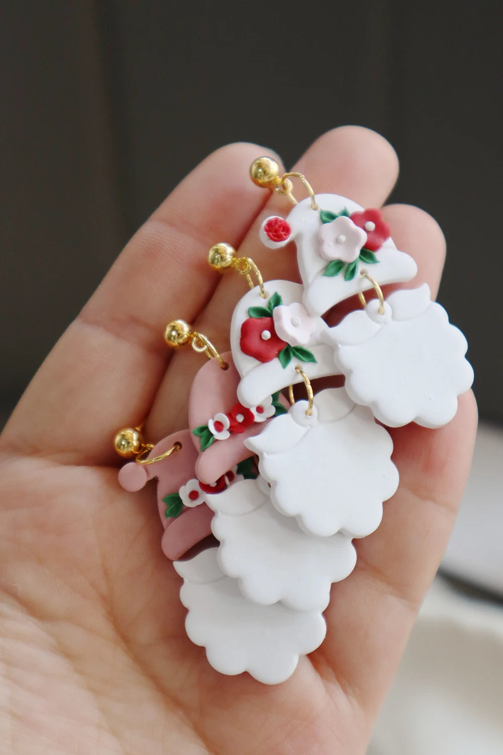 Santa Claus Dangle Earrings