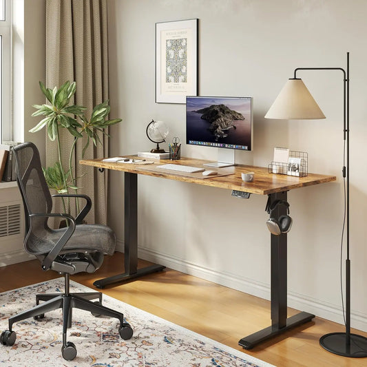 Electric Standing Desk – 63 x 24 Inch Adjustable Ergonomic Desk