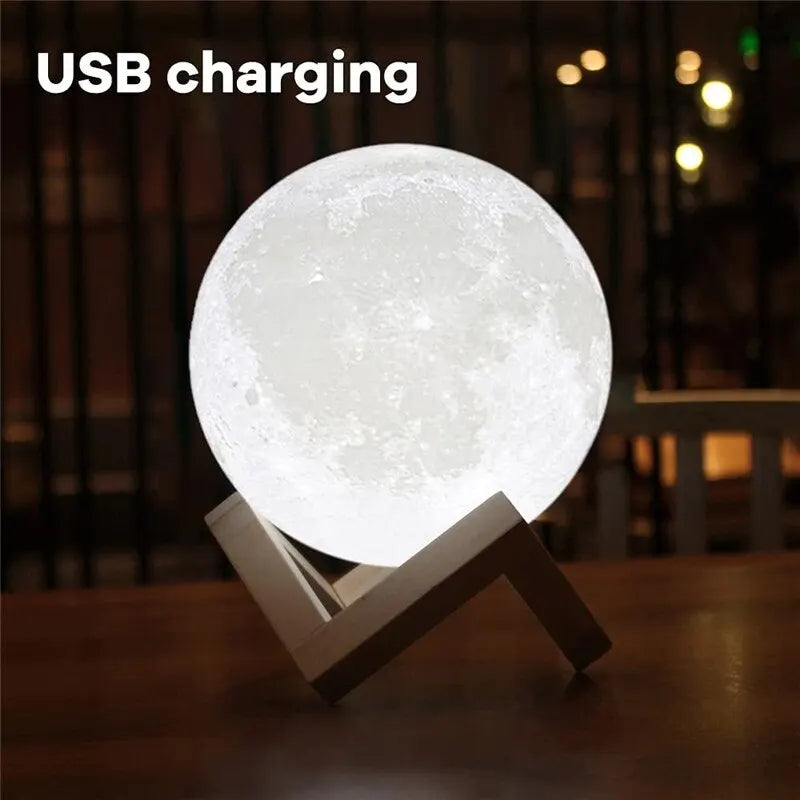 Moon LED Nightlight - 3D Print