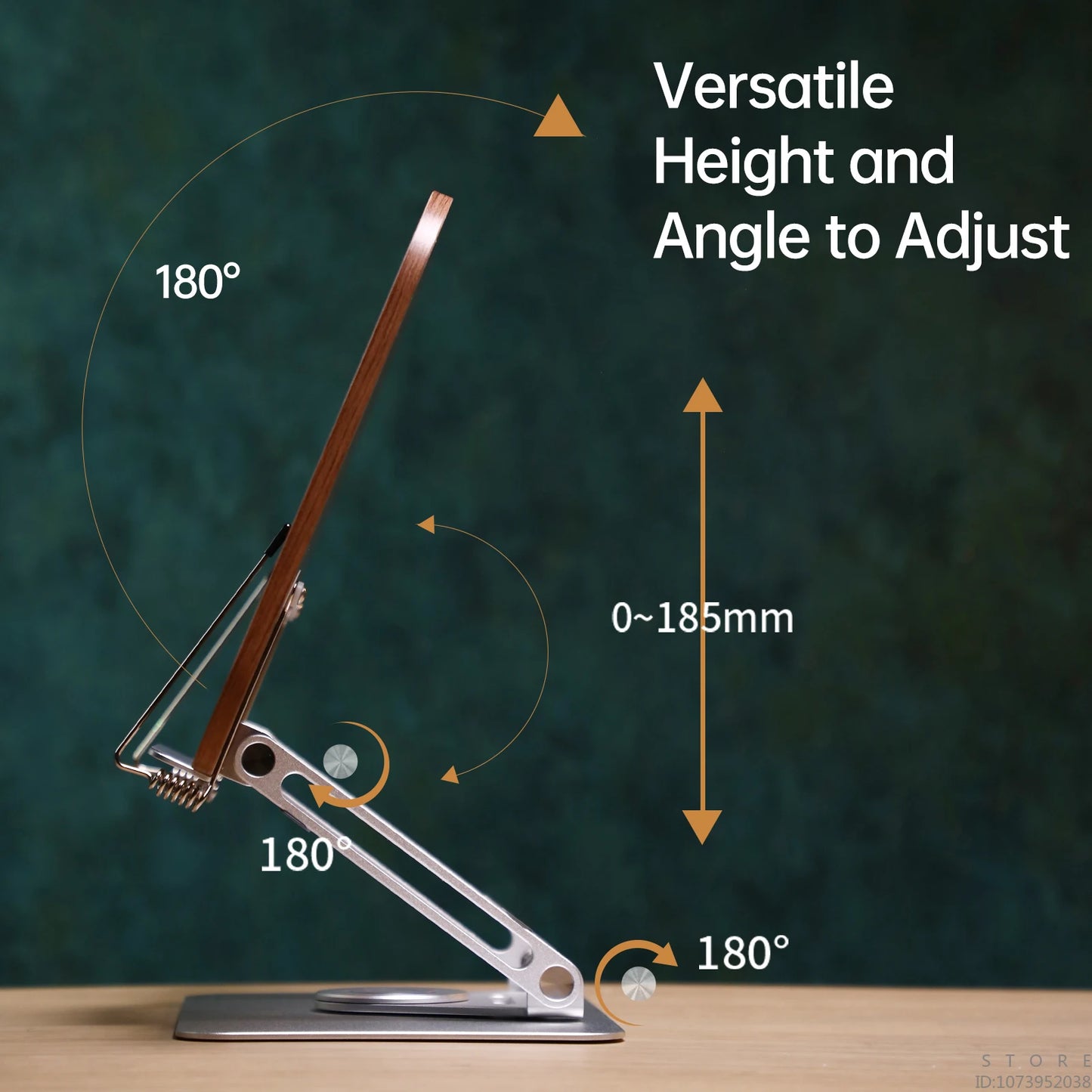 Desktop Book Stand with 360° Rotating Base