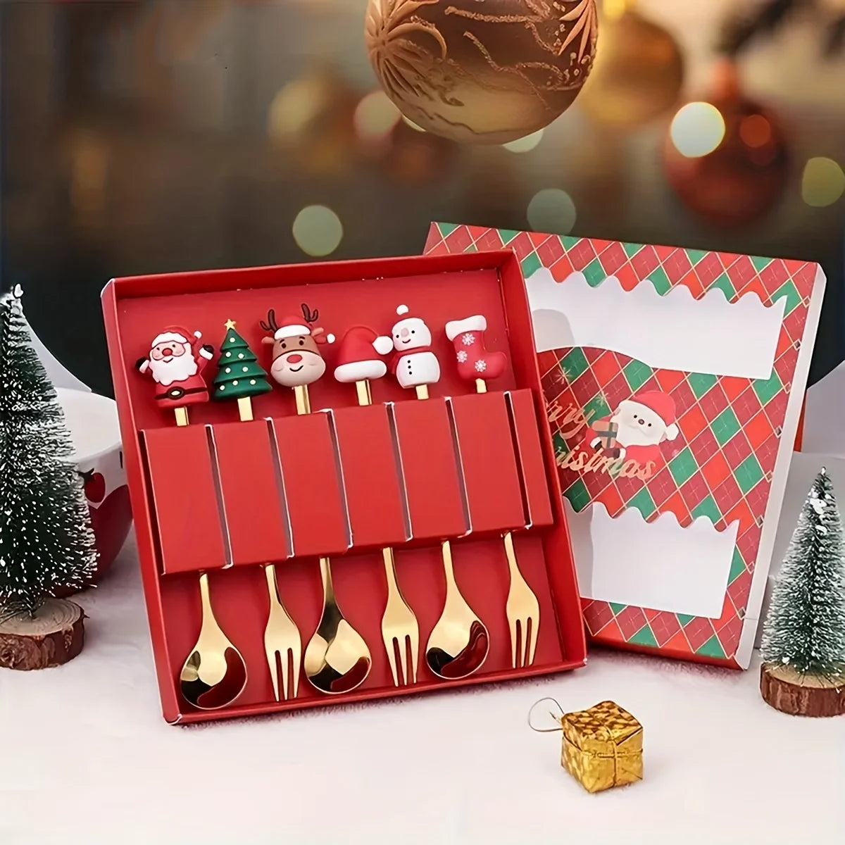 Christmas Fork and Spoon Sets