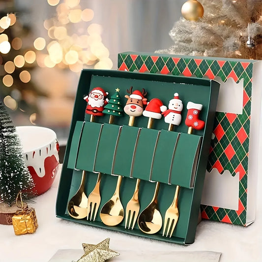 Christmas Fork and Spoon Sets