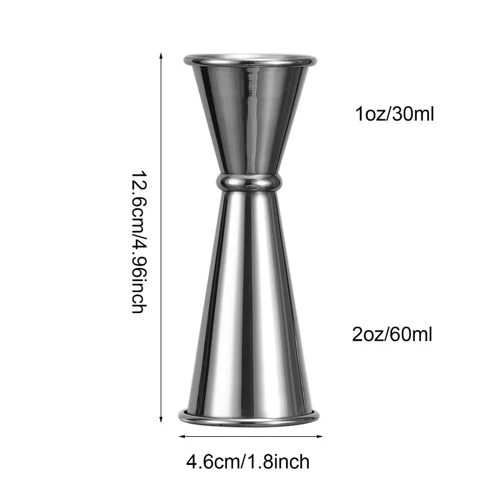 Stainless Steel Double Cocktail Jigger – Dual Design with Internal Measurement Scale