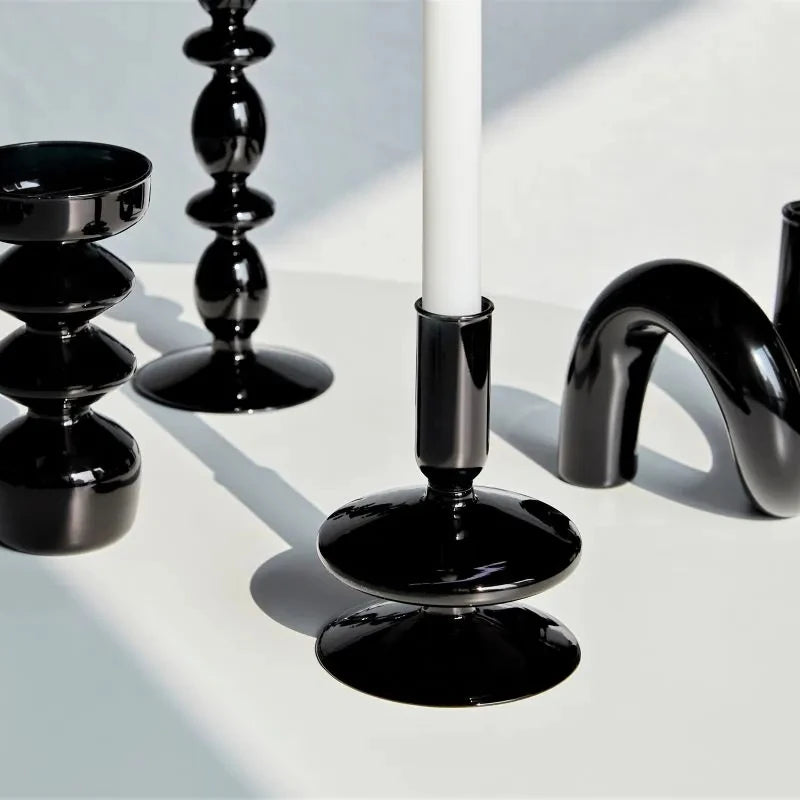 Enchanted Glass Candlestick Holders