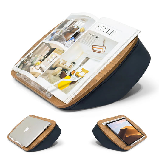 Adjustable Wooden Tablet and Laptop Pillow Stand