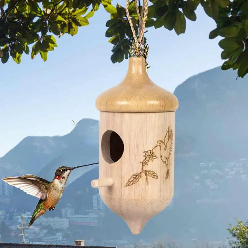 Wooden Hummingbird Houses