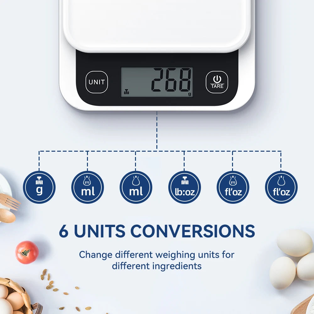 Smart Kitchen Scale – Digital Food Scale with Nutrition Calculator App