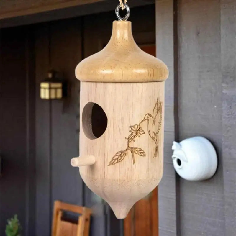 Wooden Hummingbird Houses