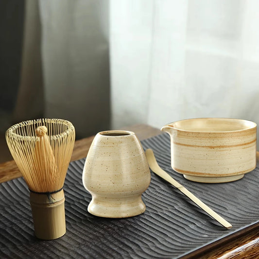 4 Piece Japanese Matcha Tea Set