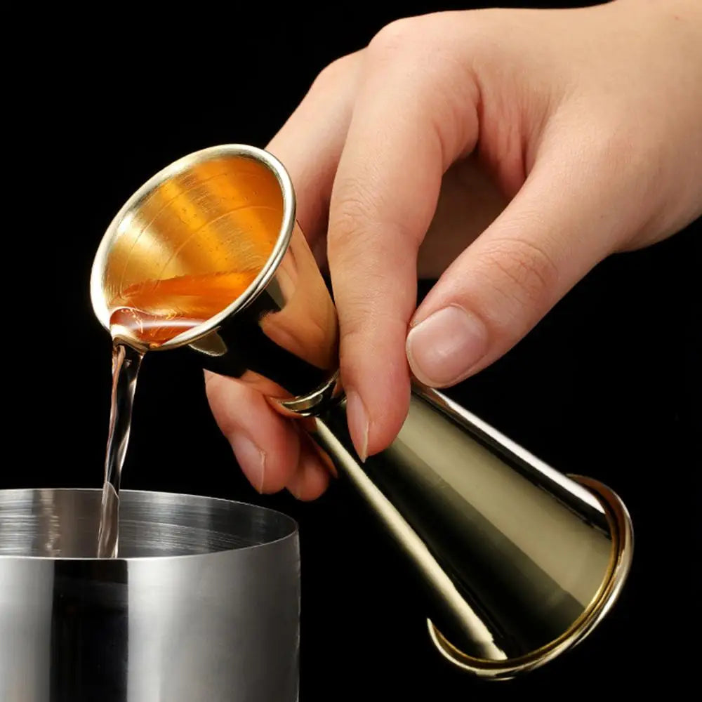 Stainless Steel Double Cocktail Jigger – Dual Design with Internal Measurement Scale