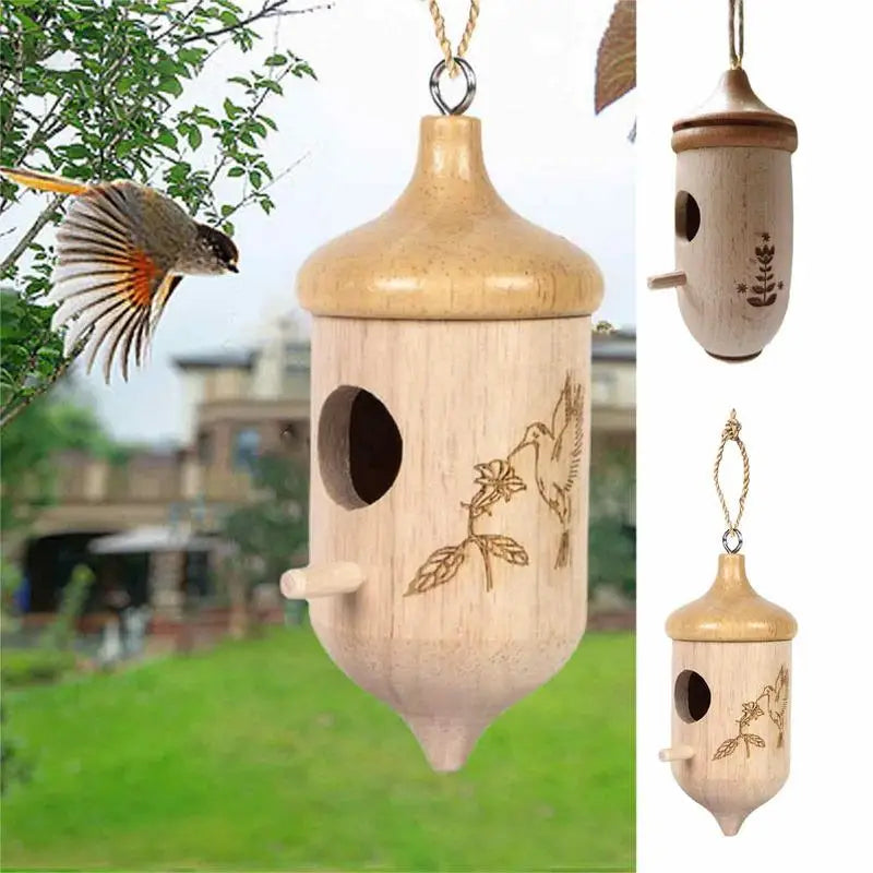 Wooden Hummingbird Houses