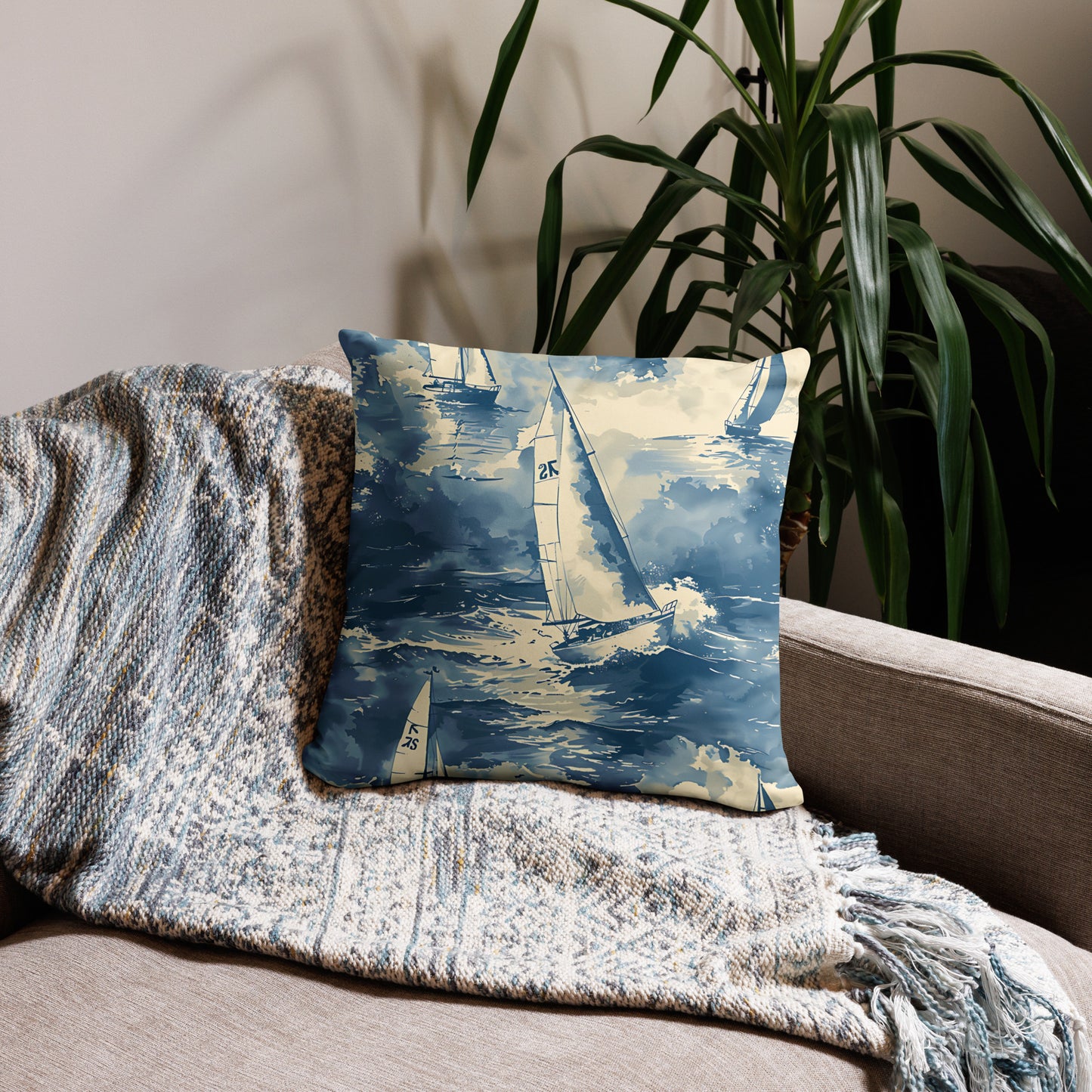 Vintage Sailing Pillow