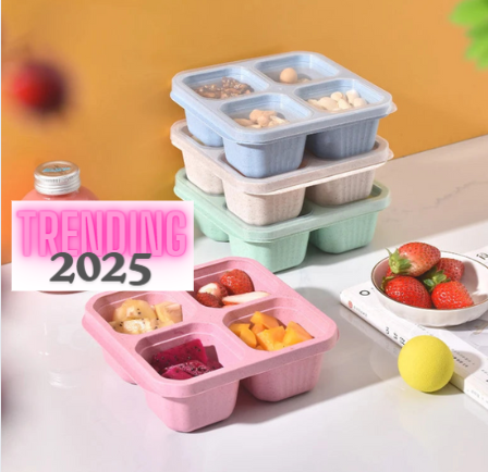 4-Meal Prep Stackable Containers – Convenient and Reusable