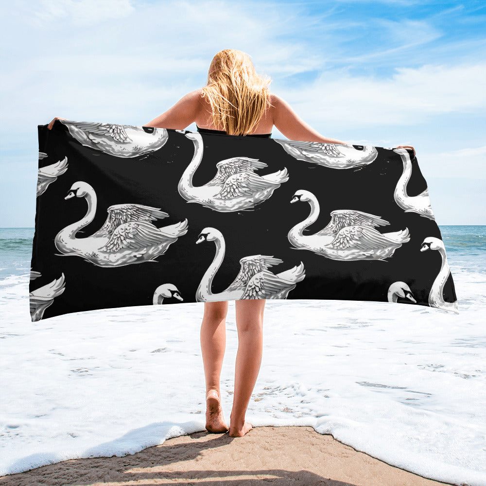 Swan Pool/Beach Towel