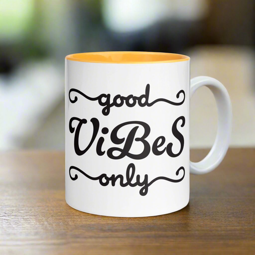 Good Vibes Only Ceramic Mug – Brighten Up Your Morning!